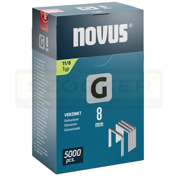 TŰZŐKAPOCS G 8*10.6mm 5000DB/CSOMAG 1.25mm VASTAG NOVUS 042-0766 11/8
