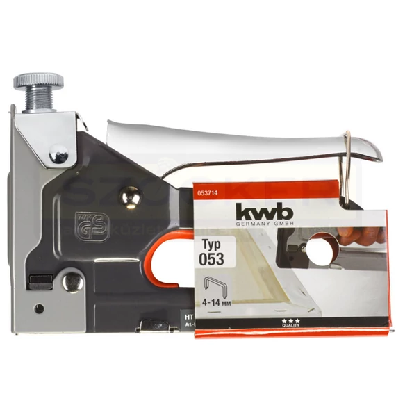 TŰZŐGÉP 4-14mm KÉZI FÉMHÁZAS STAPLE GUN TACK 140(több szín) KWB 49053714