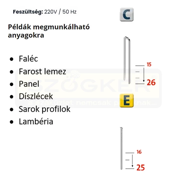 TŰZŐGÉP ELEKTROMOS J-165 EC(15-26mm C)(16-25mm E) NOVUS 031-0324