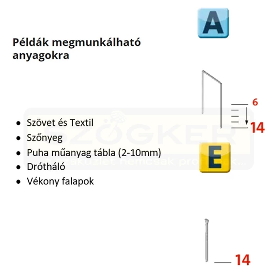TŰZŐGÉP KÉZI AKKUS 3,6V J-214EA (6-14mm A,E) NOVUS 031-0356