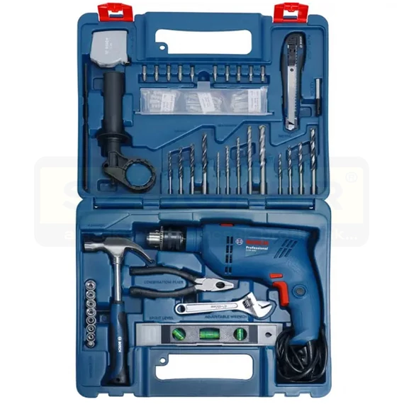 BOSCH 06011A0321 ÜTVEFÚRÓ 600W TÖBB FOKOZAT GSB 600+100RÉSZES TARTOZÉK