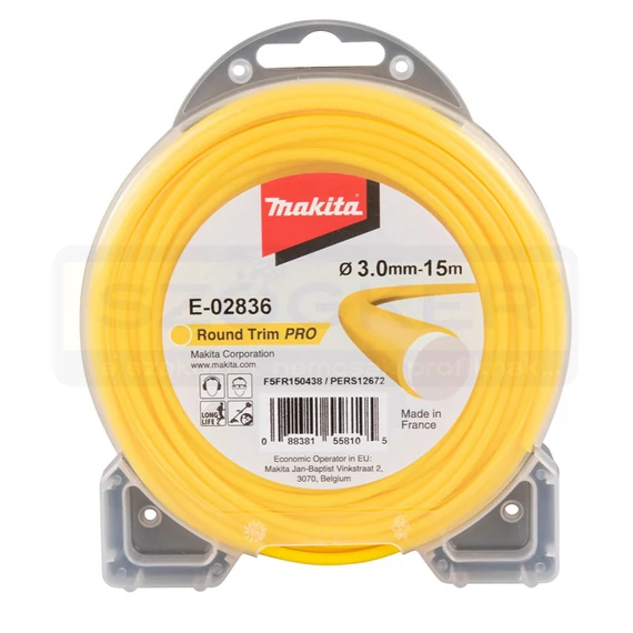 MAKITA E-02836 DAMIL D3.0 FŰKASZÁHOZ 15M/CSOMAG KEREK SÁRGA