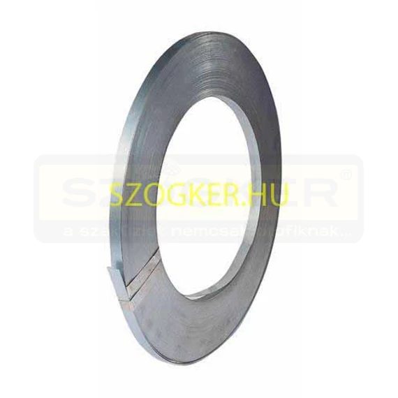 PÁNTOLÓSZALAG 16mm FÉM-NATÚR ~25KG/TEK.~:400M/TEK.CSAK TEK! MAGYAR  F.A.D!