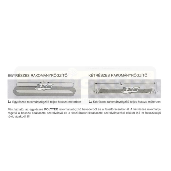 RAKOMÁNYRÖGZÍTŐ EGYRÉSZES RÓZSASZÍN 4M/0.5T RACSNIS POLYTEX RS1000