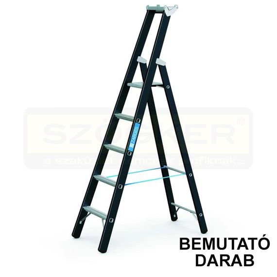 ZARGES 41147B TÁMASZTÓ LÉTRA EGYR. 5 FOK MEGA. ERŐSÍT.2,15m BEMUTATÓ DB