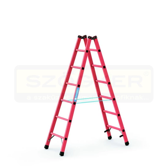ZARGES 41256 TÖBBF.KÉTRÉSZES LÉTRA 2*6 FOK EFA B (Z600) KÉTOLD.ÜVEGSZ.MŰA