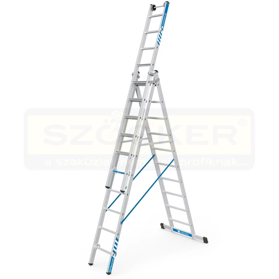 ZARGES 41579 LÉTRA HÁROMRÉSZES 3x10FOK SKYMASTER X IPARI ALU