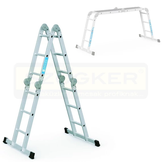 ZARGES 42378 TÖBBF.CSUKLÓLÉTRA 2*3+2*4FOK MULTITEC M (Z300)