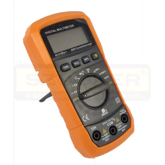 DIGITÁLIS MULTIMÉTER SMA 92 HOME 600V-10A-20kHz-20MOhm SOMOGYI M 92A