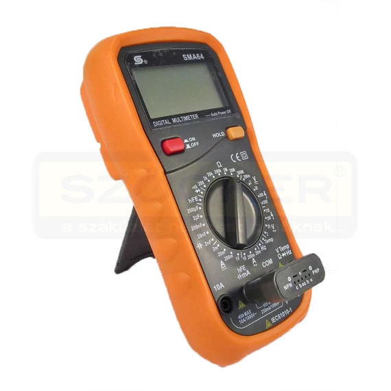 DIGITÁLIS MULTIMÉTER SMA 64 HOME V-A-Hz-ohm-nF-°C SOMOGYI MY 64