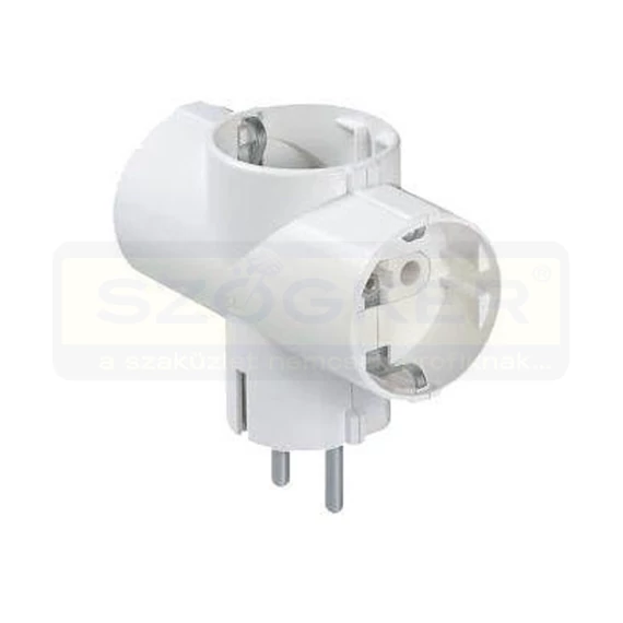 ELOSZTÓ T 3-AS FÖLDELT FEHÉR 16A/250V ULTRATECH UT-AD138WH