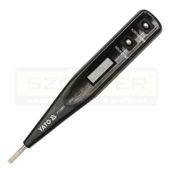 YATO 2861 VOLTMÉRŐ DIGITÁLIS 12-250V LCD KIJELZŐ 50-500HZ