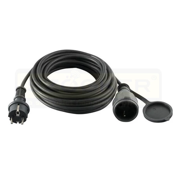 KÁBEL HOSSZABBÍTÓ LENGŐ 5MIP44 FÖLDELT-KÜLTÉRI 3*1.5mm FEKETE ENTAC ESEC44G-5