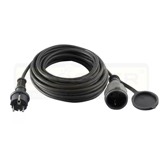 GAO 6742H KÁBEL HOSSZABBÍTÓ LENGŐ 20M FÖLDELT KÜLTÉRI 3*1.5mm FEKETE