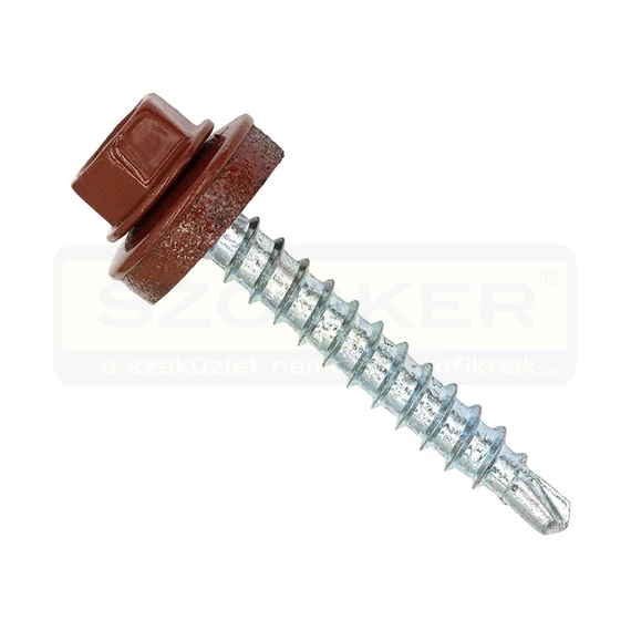 L.CSAV.FÁHOZ ÖNF. HLF D4.8*35 ALÁTÉTES RÉZBARNA EPDM IMPORT-ODT RAL8004