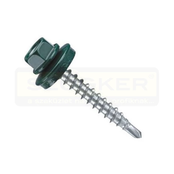 L.CSAV.FÁHOZ ÖNF. HLF D4.8*35 ALÁTÉTES ZÖLD EPDM IMPORT-ODT RAL6002