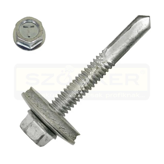 LEMEZCS.ÖNFÚR HLF D5.5*50/12mm HG. NAGYFÚRÁSTELJ. EPDM AL IMPORT-ONT DIN 7504/K