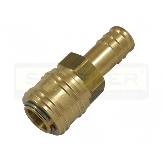 GYORSCSATLAKOZÓ SÁRGARÉZ 13mm TÖMLŐVÉGES RECTUS 26KATF13MPX