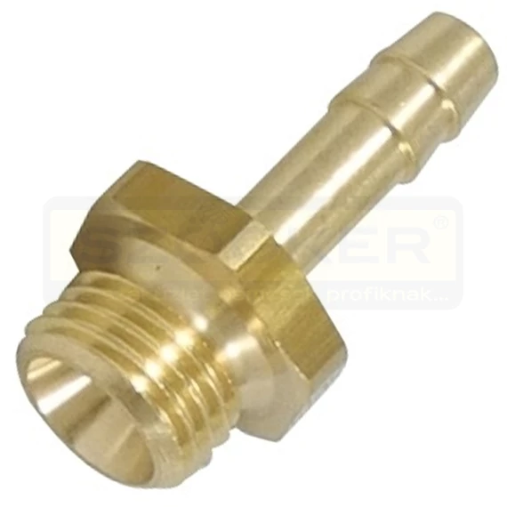 TÖMLŐVÉGES KÜLSŐMENETES CSATLAKOZÓ 1/4c 6mm SÁRGARÉZ RECTUS GT13/06 T146M