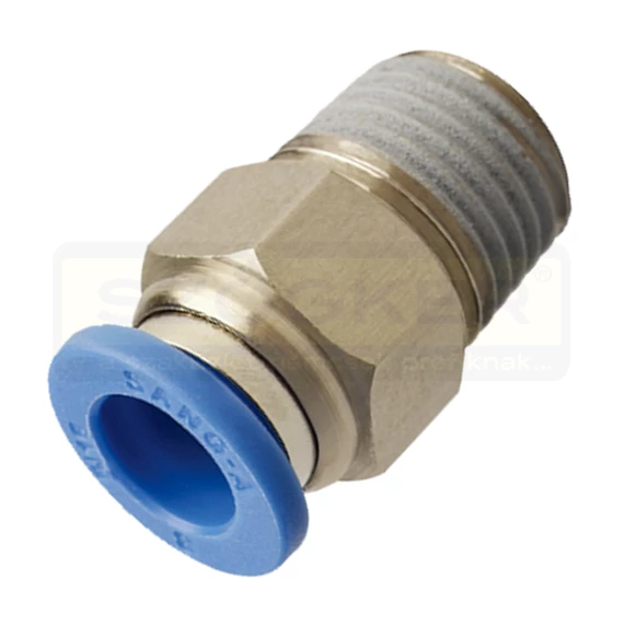 GYORSCSATLAKOZÓ 1/4c KÜLSŐMENETES 6mm RECTUS PC06-02