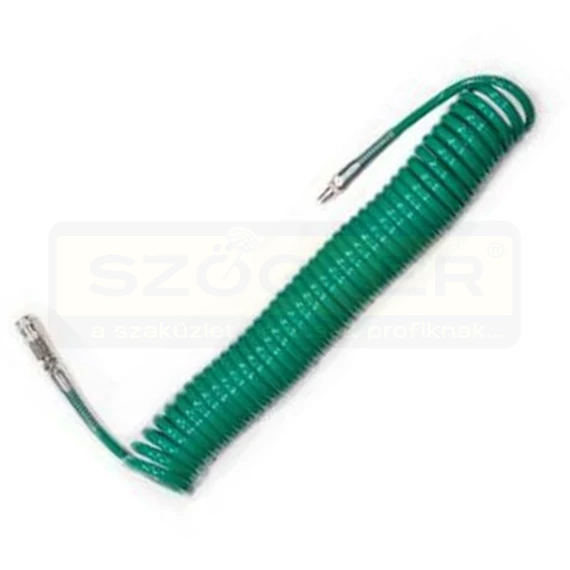 SPIRÁL TÖMLŐ 10M/D5.5*8mm ZÖLD SZÍNŰ LÉGTEC. OMER 8-5,5-10