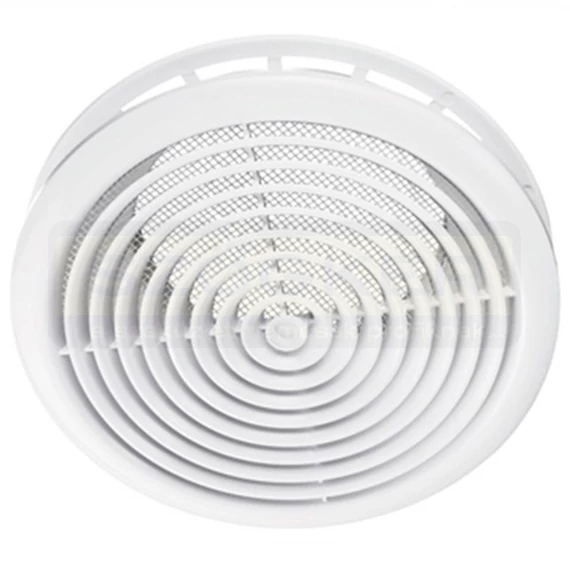 SZELLŐZŐRÁCS MŰANYAG FALI D100mm CSŐRE D141mm KÜLSŐ VENTS MV 100PF ABS