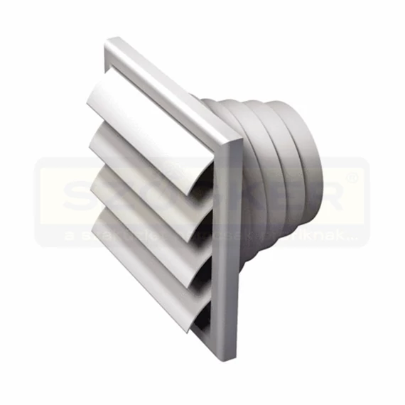 SZELLŐZŐRÁCS MŰANYAG FALI D125mm CSŐRE 187*187mm KÜLSŐ VENTS MV 120VNJ ABS