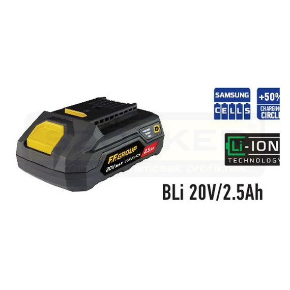 AKKUMULÁTOR 20V BLI 20V/2.5Ah F.F.GROUP 41320