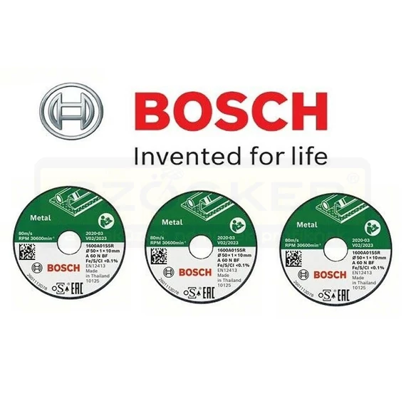 BOSCH 1600A01S5Y VÁGÓTÁRCSA 50*1*10mm 3DB/CS FÉMHEZ
