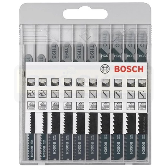 BOSCH 2607010629 DEKOPÍR FŰRÉSZLAP KÉSZLET 10DB-os FÁHOZ X-PRO