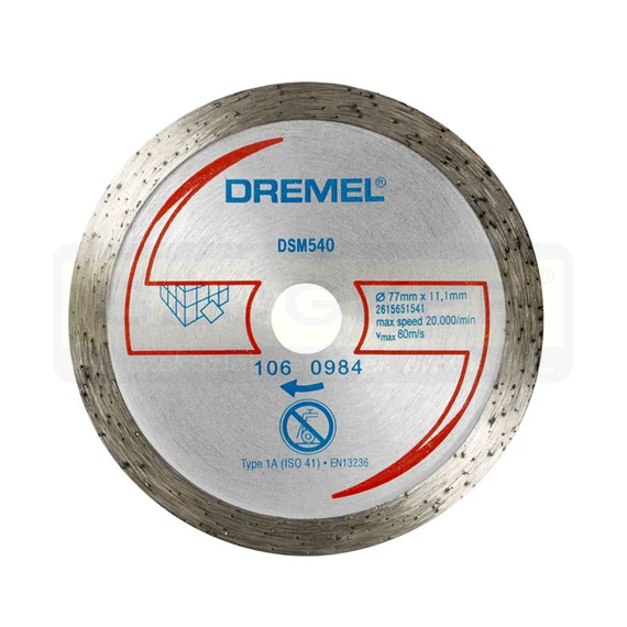 DREMEL 2615S540JA GYÉMÁNT CSEMPEVÁGÓ TÁRCSA D20 DSM540 01DB/CSOMAG