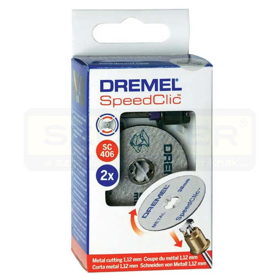 DREMEL 2615S406JC DREMEL INDULÓ KÉSZLET 406SC 2db-os TÜSKE+VÁGÓKORONG