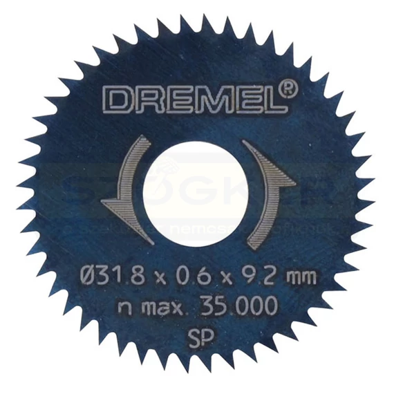 DREMEL 26150546JB KÖRFŰRÉSZLAP D31,8 D3,2 SZÁR 546  SZÉNACÉL48FOG 1DB/CS.