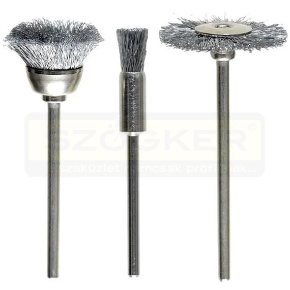 DRÓTKEFE KÉSZLET 3DB-OS ACÉL DRÓTBÓL MINI KWB 49518000