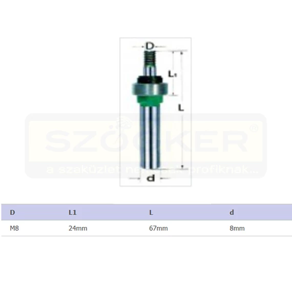 FELSŐMARÓHOZ SZÁR M8 MASSIVETOOLS ARB0103