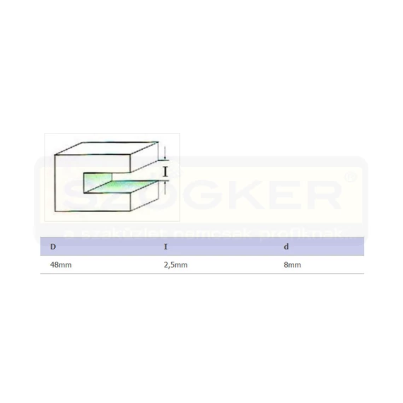 FELSŐMARÓ NÚT TÁRCSA D47,6/2,5 D08mm SZÁRHOZ HÁROMÉLŰ MASSIVETOOLS SCB3CM