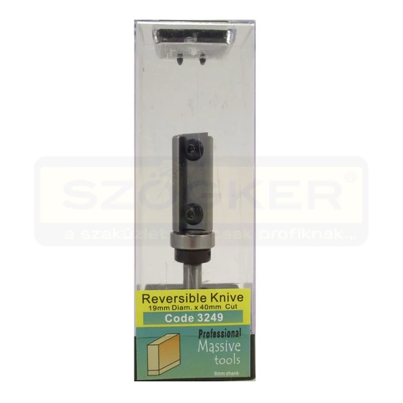 FELSŐMARÓ 19*40mm CSERELAPKÁS D08mm SZÁR HSS FAIPARI MASSIVETOOLS 3249