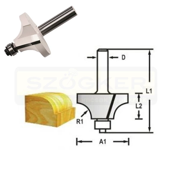 MAKITA D-48430 FELSŐMARÓ LEKEREKÍTŐ D17 R2,3mm 6SZÁR CSAPÁGYAS
