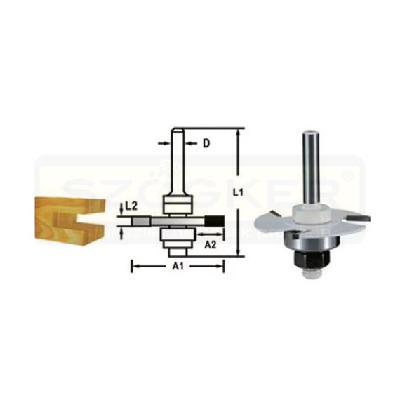 MAKITA D-48979 FELSŐMARÓ NÚT D47,6x4mm 8SZÁR /4mm