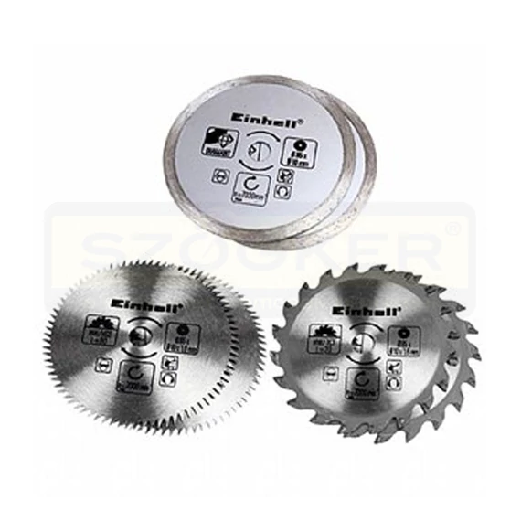 FŰRÉSZTÁRCSA KÉSZLET 6DB BT-CS 860 L -CSEMPE,FA,MŰANYAG EINHELL 4502128