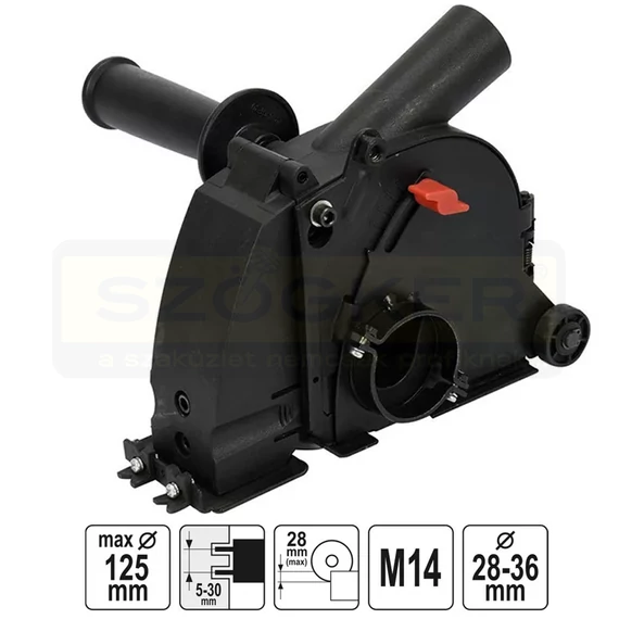 YATO 82988 KÖRFŰRÉSZ FELTÉT ADAPTER 125mm SAROKCSISZOLÓKHOZ