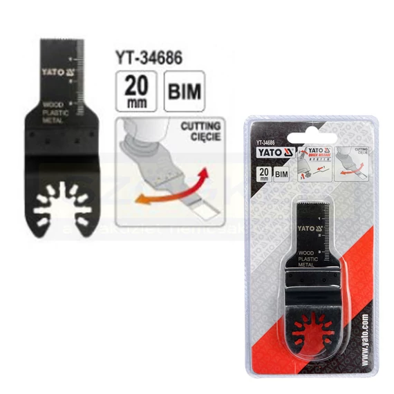 YATO 34686 MERÜLŐ FŰRÉSZLAP 20mm MULTIFUNKCIÓS KISGÉPHEZ