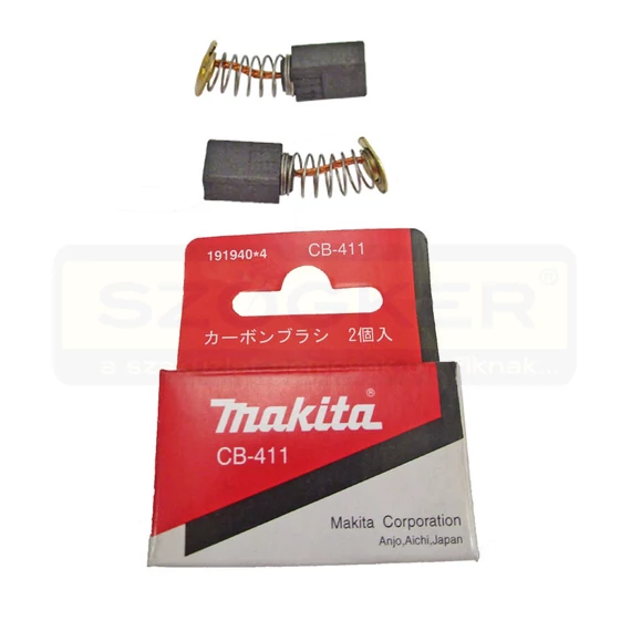 MAKITA 191940-4 SZÉNKEFE CB-411 3707/F,3901,9910/11,KP0800