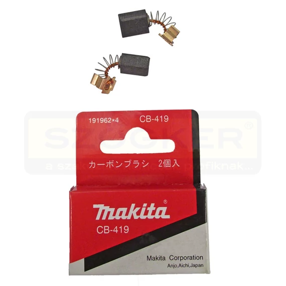 MAKITA 191962-4 SZÉNKEFE CB-419 (CB-406) 4340CT,6310, 6408, 6821,