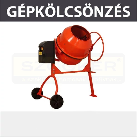 KÖLCSÖNZÉS BETONKEVERŐ 155L KAUCIÓ:  60.000,- FT 2/2 AGRIMOTOR B1510FK