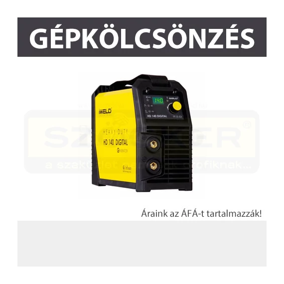 KÖLCSÖNZÉS HEG.INVERTER KAUCIÓ: 60.000.-  FT KÖLCSÖNZÉS IWELD HD140