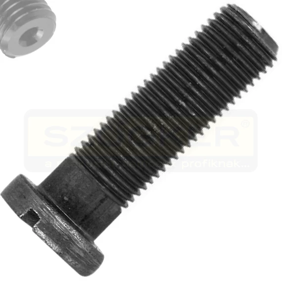 ZÁRÓCSAVAR EH D21*4 FEJ M12*1/30mm HOSSZÚ LYUKAS MAGYAR EGYEDI