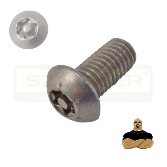 BIZTONSÁGI CSAVAR FGF M05*16 ISO 7380-1 A2 INOX TORX-CSAPOS IMPORT