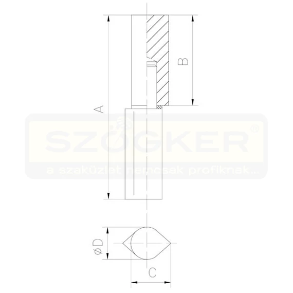 EBRO 710 DIÓCSAP CSEPPALAKÚ D16*80 A2-INOX INOX
