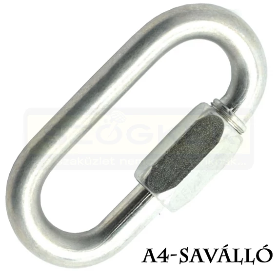 LÁNC GYORSZÁR D10mm LÁNCSZEMTOLDÓ A4 SAVÁLLÓ IMPORT